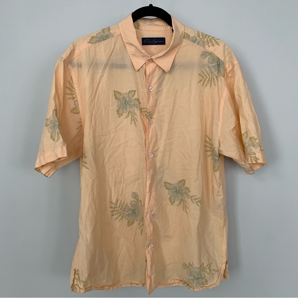 Reyn Spooner Floral Button‎ Down Short Sleeve Shirt Size L